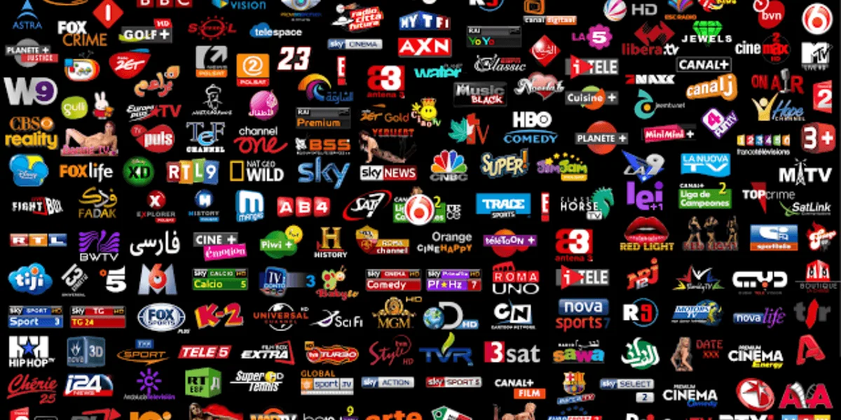Streaming live TV using a public IPTV playlist on a smart device.