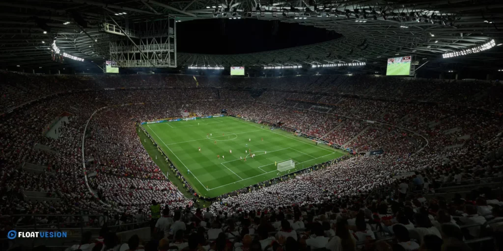 Best TV Streaming Apps for Sports 2 A sports fan streaming live games on a Smart TV using a top-rated sports app.